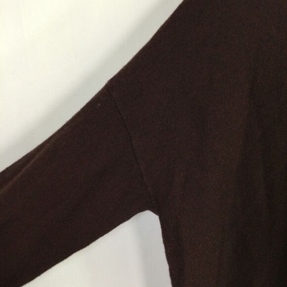 Eileen Fisher Womens Tunic Sweater Merino Wool Long Sleeves Brown Size Large - Picture 4 of 16